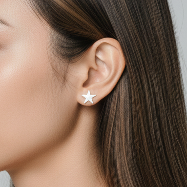 Aros Estrella Plata - MINIMAL GOLD