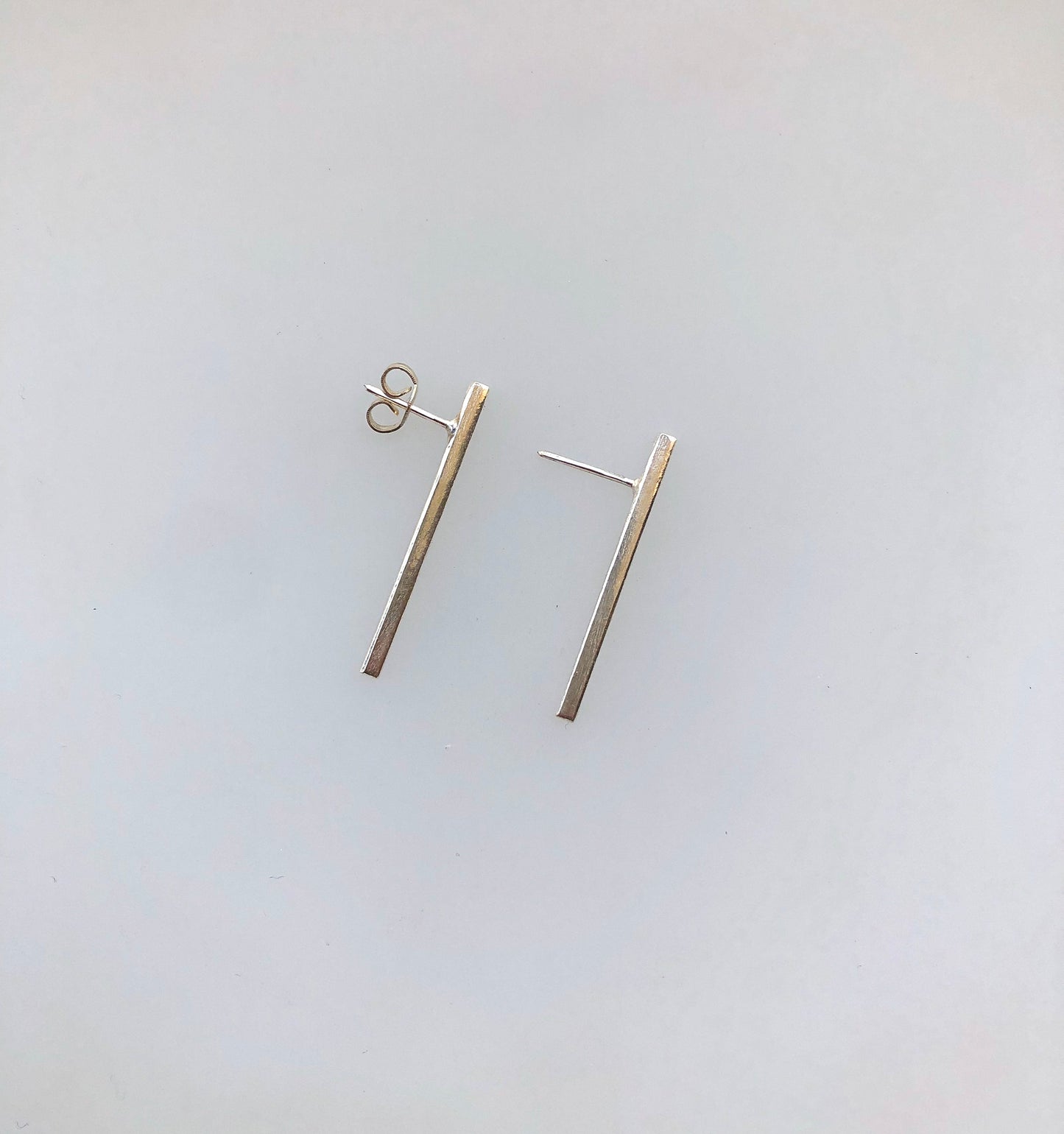 Aros Palito 3 cms Plata - MINIMAL GOLD