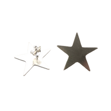Cargar imagen en el visor de la galería, Aros Estrella Plata - MINIMAL GOLD