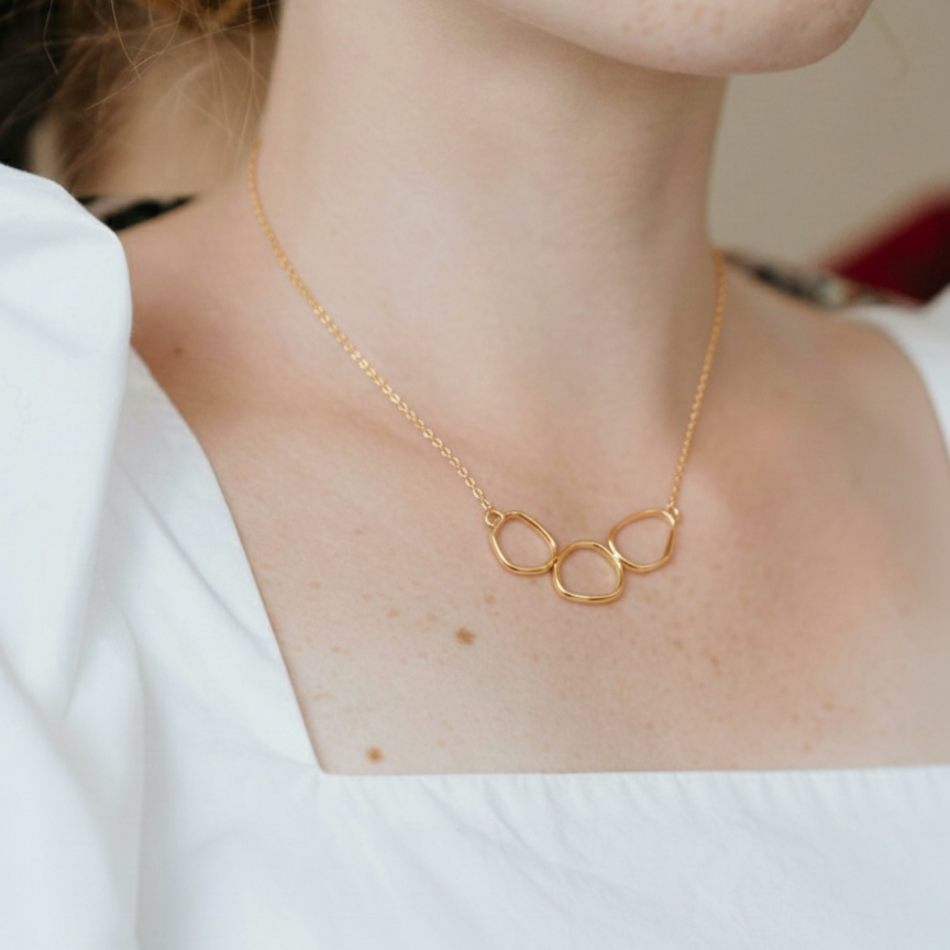 Collar 3 Piezas Oro - SALAR