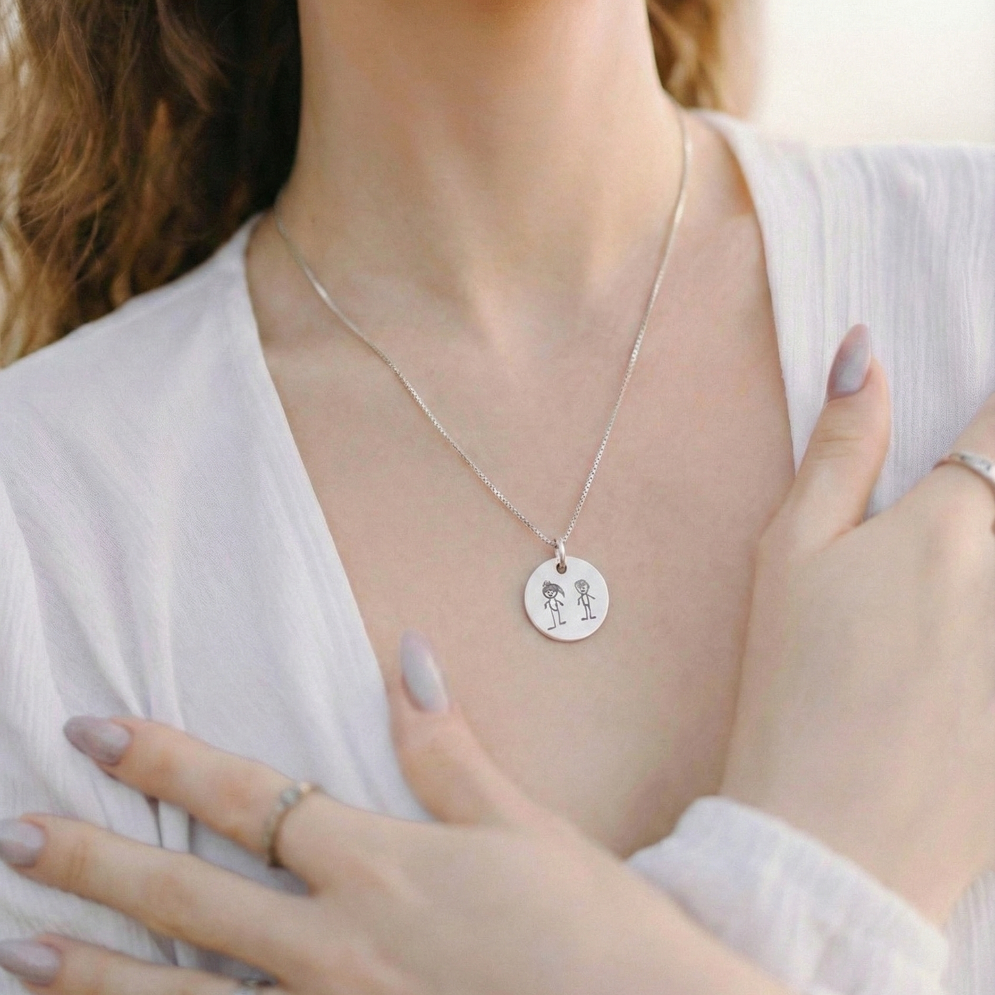 Cadena con medalla personalizada