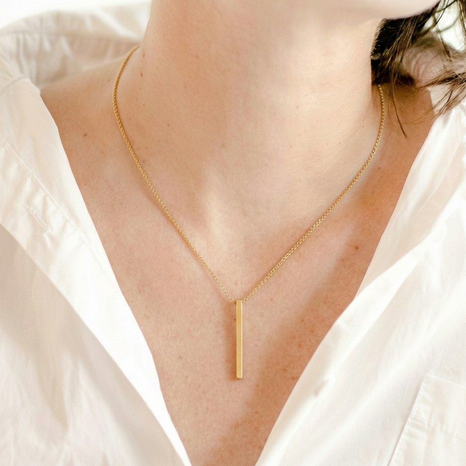 Collar Palito 3 cms - MINIMAL GOLD
