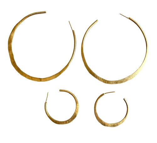 Aros Argolla Tribal Oro MAXI
