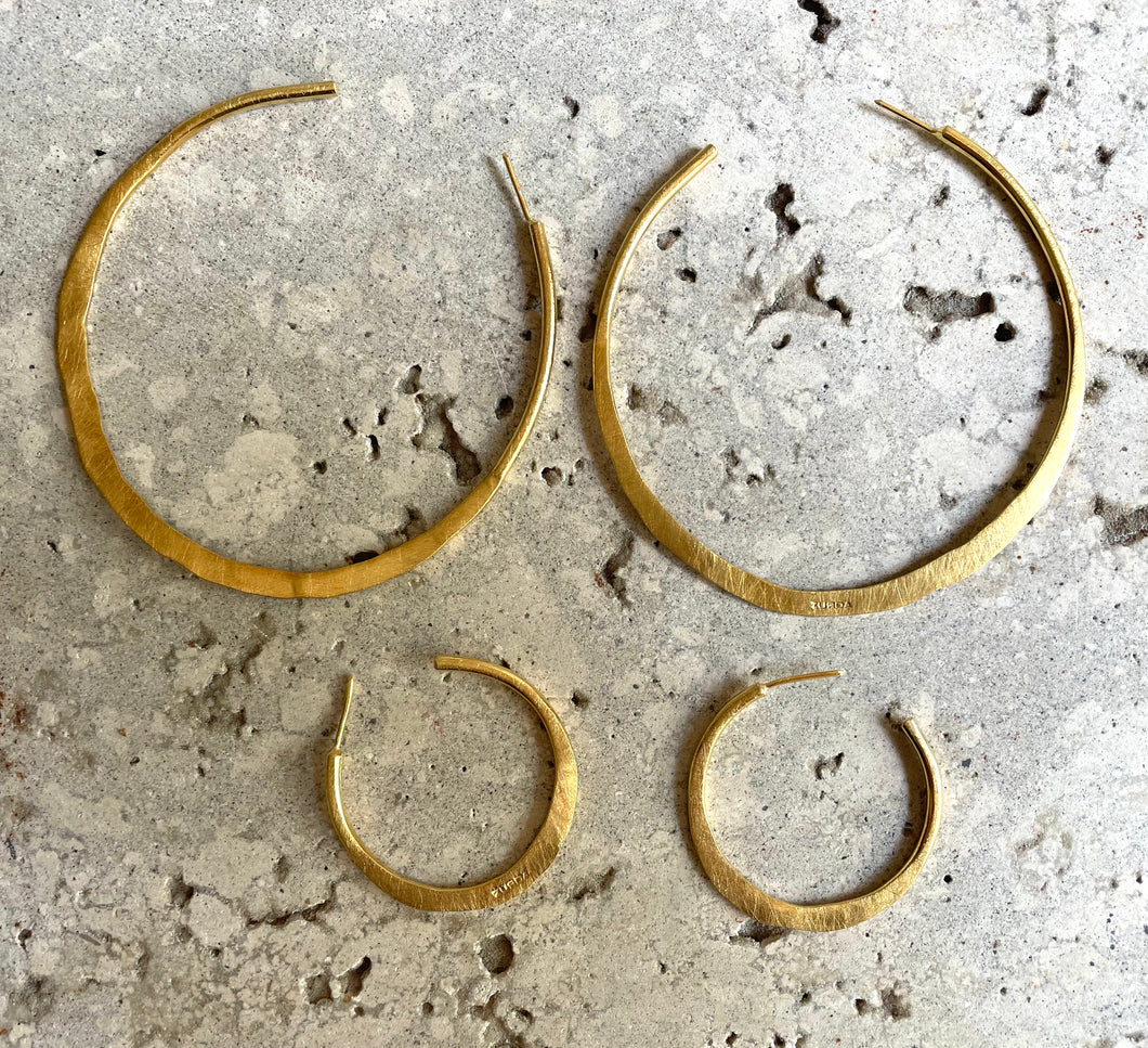 Aros Argolla Tribal Oro MAXI