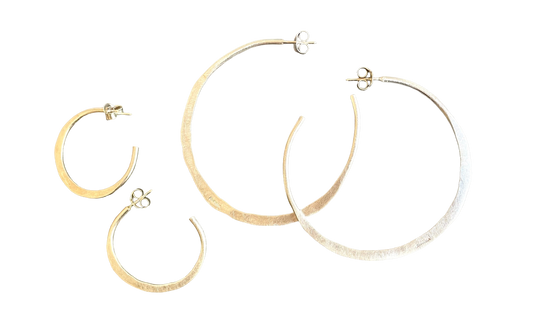 Aros Argolla Tribal Plata MAXI