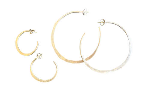 Aros Argolla Tribal Plata MAXI