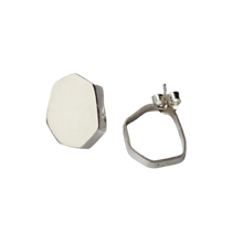 Cargar imagen en el visor de la galería, Aros 1 Pieza Mix 1 Tapa + 1 Hueco PLATA - SALAR