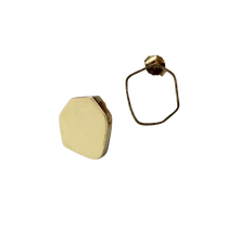 Cargar imagen en el visor de la galería, Aros 1 Pieza Mix 1 Tapa + 1 Hueco ORO - SALAR