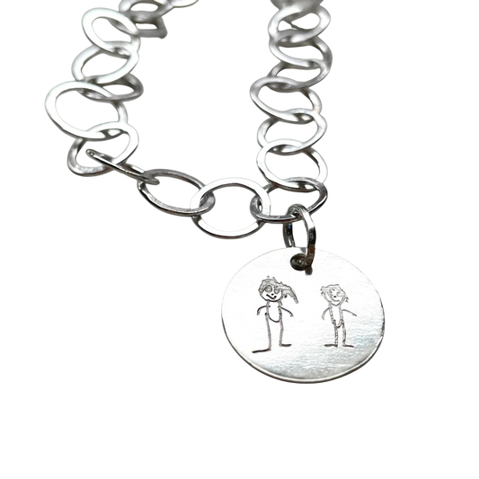 Pulsera con medalla personalizada