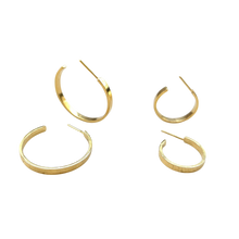 Cargar imagen en el visor de la galería, Aros Argollas Planas