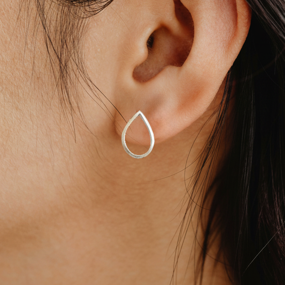 Aros Gota Plata - MINIMAL GOLD