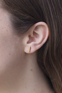 MINIMAL GOLD - Aros Palito 1 cm. Oro