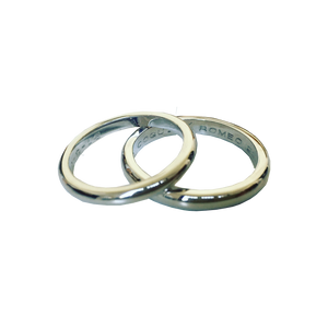 Argollas Corte ingl s en Oro Blanco 18k ZURDA