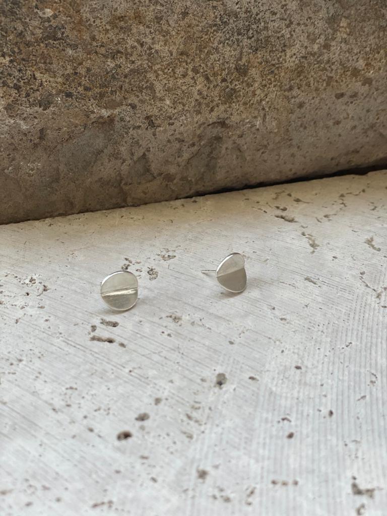 Aros Origami Circulo Plata - MINIMAL GOLD