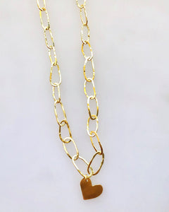 MINIMAL GOLD - Collar Forjado Corazón
