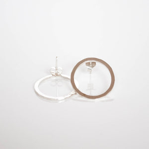 MINIMAL GOLD - Aros Circulo Plano Bañados en Oro Grande