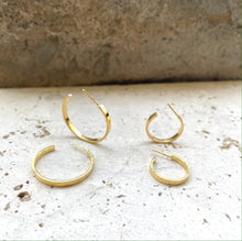 Cargar imagen en el visor de la galería, Aros Argollas Planas
