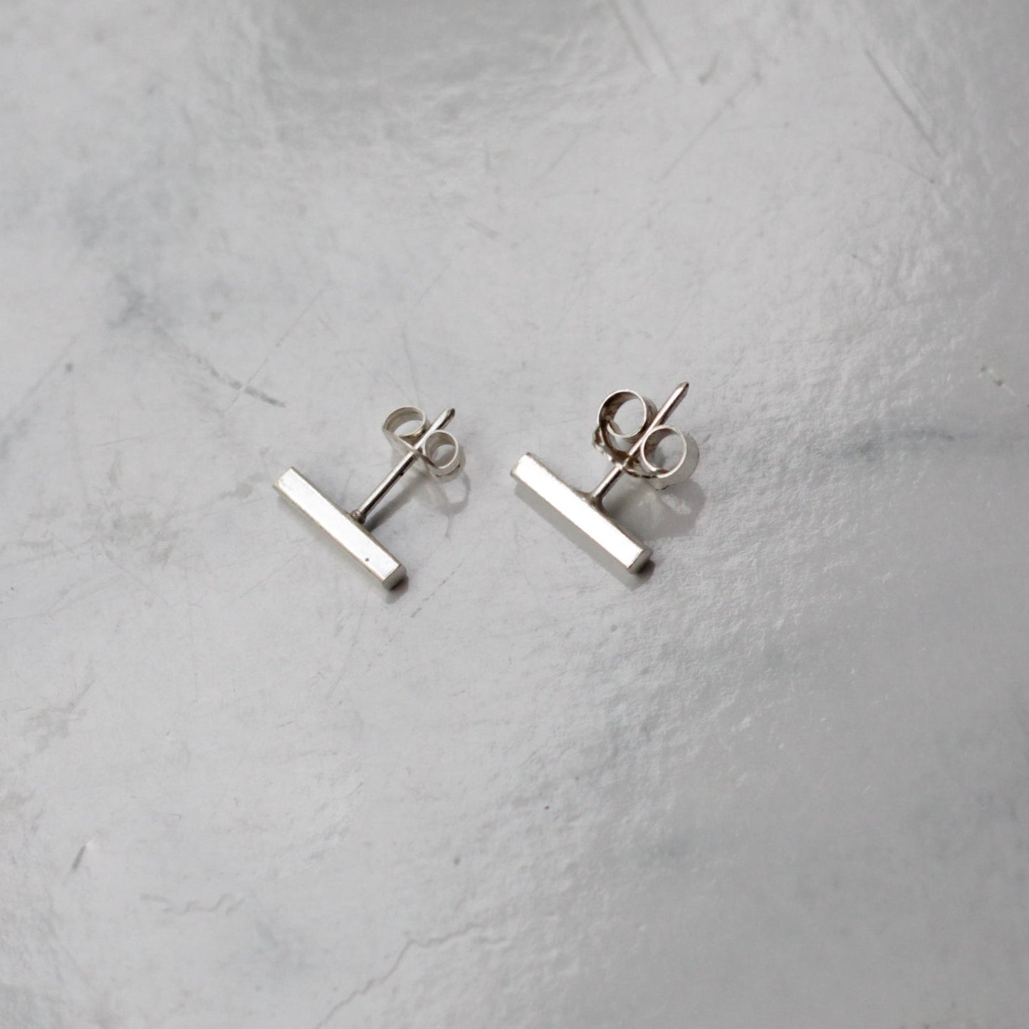 Aros Palito 1 cm. Plata - MINIMAL GOLD