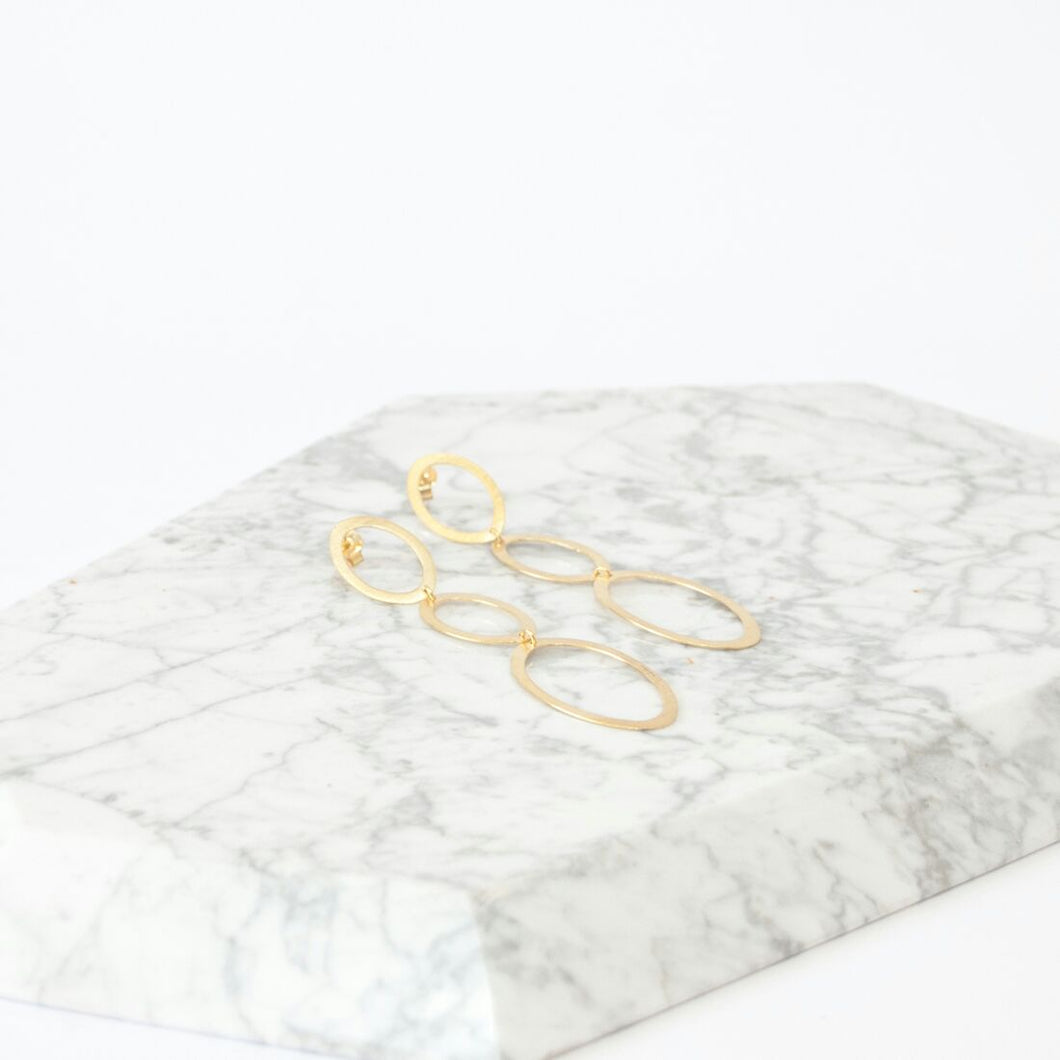 MINIMAL GOLD - Aros 3 círculos