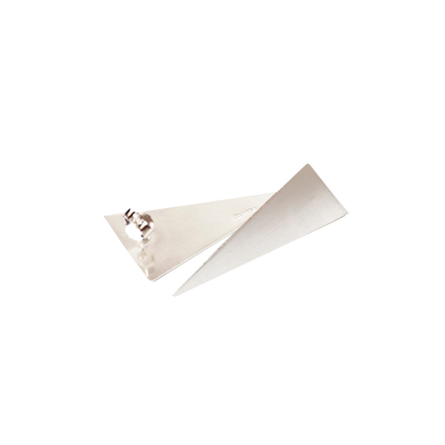 MINIMAL GOLD - Aros Triángulo Mediano Plata