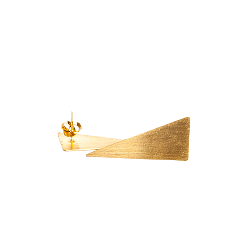 MINIMAL GOLD - Aros Triángulo Mediano.